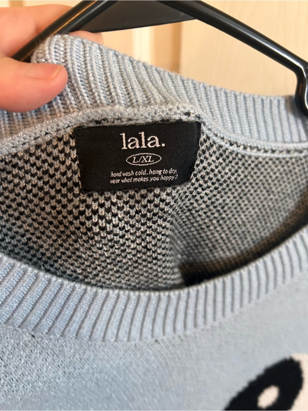Dressed In Lala Light Blue Yin Yang Crewneck Sweater (please read details) - Picture 4 of 5